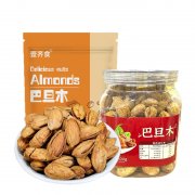 巴旦木手剥盐焗味500g坚果休闲零食扁桃仁薄壳干果